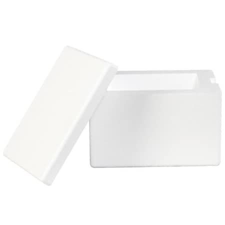 Bsc Preferred 8 x 6 x 4 1/4'' Insulated Foam Container, 12PK BUY00028733